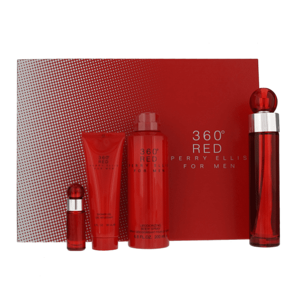 360 RED 3.4 BY PERRY ELLIS 4PC (MG)
