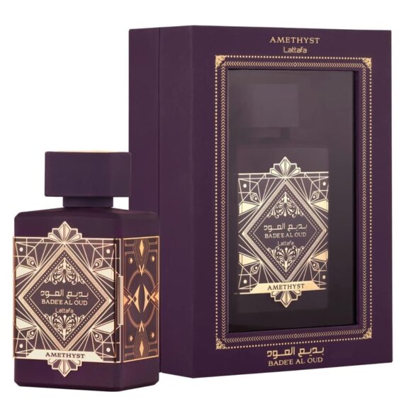 Lattafa Bade'e Al Oud Amethyst Eau de Parfum 3.4 Oz. Spray for Men & Women