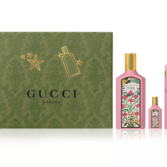 Flora Gorgeous Gardenia by Gucci, 3 Piece Gift Set for Women