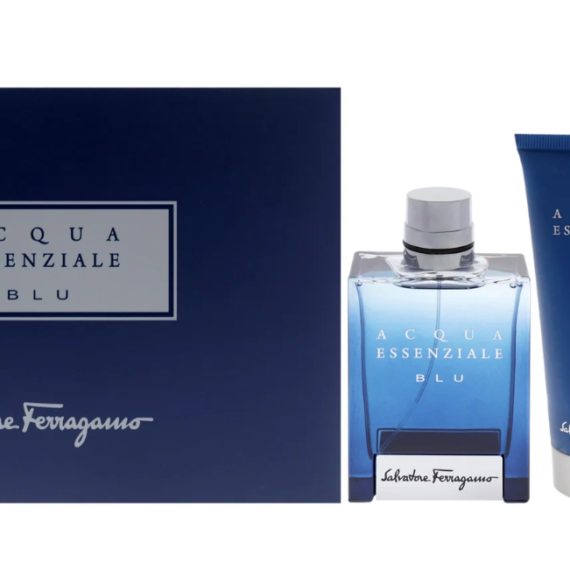 SALVATORE FERAGAMO ACQUA ESSENZIALE BLUE 3.4 3PC (M)